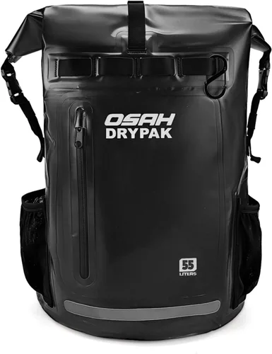 Vista 25 de Waterproof Dry Bag Backpack 25L/35L/55L/85L, Roll-Top Heavy Duty Rucksack Black