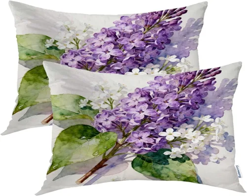 Vista 73 de Batmerry Autumn Maple Leaves Throw Pillow Covers, red Fall Orange Leaves Decorative Pillow Covers Digital Printing Blended for Couch Sofa Bed