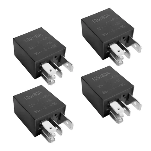 Vista 13 de Relé de Coche de 4 Pines 12V 30A, Relé de Arranque Impermeable Multiusos para Motor, Accesorios de Repuesto Eléctricos Automotrices Estándar