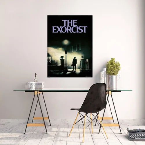 Vista 2 de buyartforless - Póster impreso de la película exorcista, 36 x 24 pulgadas, multicolor