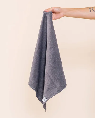 Vista 3 de Caldo Servilletas de lino – Rústicas – Tela suave y duradera – Lavable y reutilizable – Paquete de 4 – 20 x 20 pulgadas (pizarra)