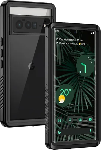 Vista 12 de Lanhiem Funda para Google Pixel 6, impermeable IP68 a prueba de polvo con protector de pantalla integrado, funda protectora de cuerpo completo