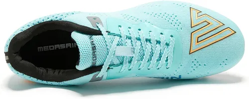 Vista 2 de Medasain Zapatos de atletismo para hombres, mujeres, niños y niñas, jóvenes, zapatos deportivos profesionales, transpirables, ligeros, para correr