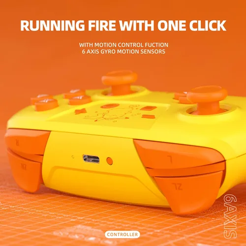 Vista 6 de Controladores de interruptor, controlador Switch Pro compatible con SwitchSwitch LiteOLED, controladores Gamepad Pro, reemplazo remoto inalámbrico