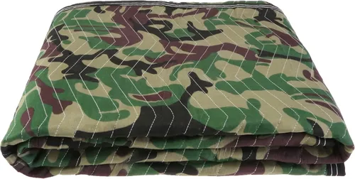 Vista 2 de US Cargo Control Manta móvil grande y resistente de 80 x 72 pulgadas, 65 lb/Docena, MBCAMO Camo