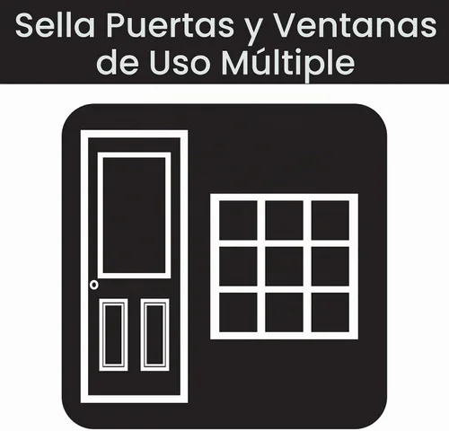 Vista 6 de Duck Brand Max Strength Sello de Burletes de Silicona para Puertas y Ventanas, Autoadhesivo, Se Adapta a Espacios Medianos de 1/8-1/4 Pulgadas, .31