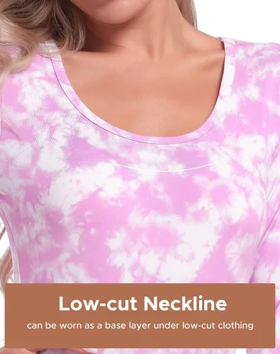 Vista 4 de INNERSY Conjunto de ropa interior térmica ligera para mujer, con forro polar, capa base para clima frío