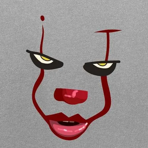 Vista 3 de Pop Threads Camiseta espeluznante de película de terror de payaso con cara de terror para Halloween, para niños y niñas