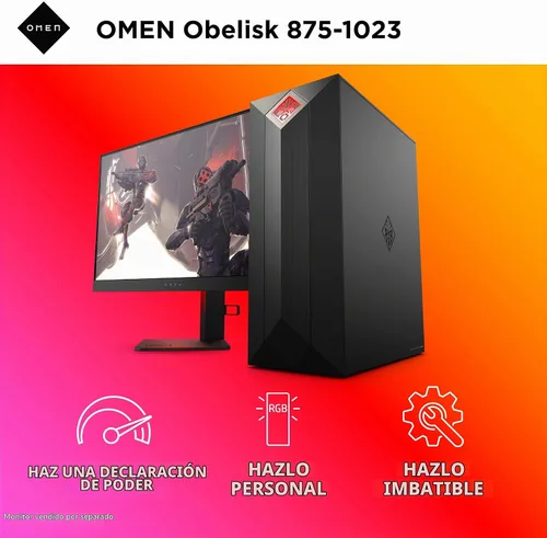 Vista 7 de Omen by HP Obelisk - Computadora de escritorio para juegos, procesador Intel Core i9-9900K de 9ª generación, NVIDIA GeForce RTX 2080 SUPER 8 GB
