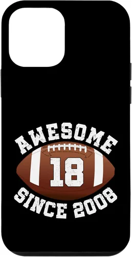Vista 16 de Awesome Since 2008 18th Birthday Men Son American Football Case for iPhone 17