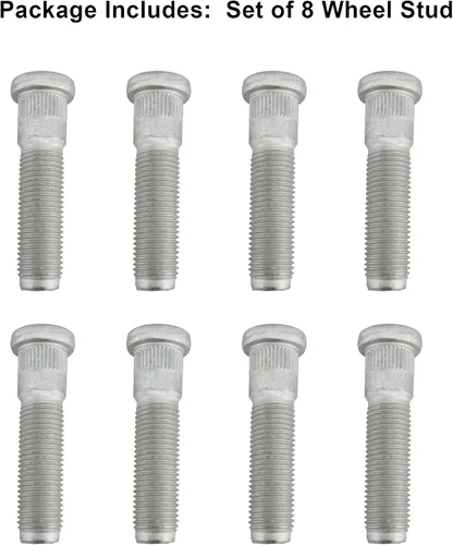 Vista 6 de Tornillo de rueda para Dodge Ram 2500 3500 2012 2013 2014 2015 2016 2017 2018 2019, 8 piezas 6509866AA pernos de rueda delantera o trasera