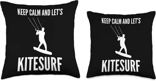 Vista 3 de Let's Kitesurf Harness, Wet Suit, Safety Leash Let's Kitesurf - Almohada para surfista, 16 x 16 pulgadas, multicolor