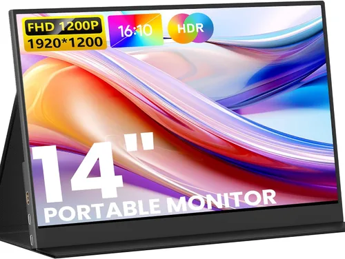 Vista 12 de KEEPTIME Monitor portátil 4K de 13.3 pulgadas 3840 x 2160 UHD USB-C HDMI, monitor para laptop, 100% sRGB IPS pantalla de juegos para computadora HDR