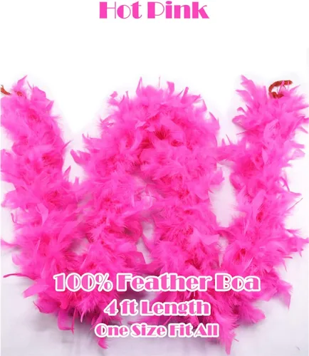 Vista 2 de Boas de plumas con lentes de sol sin montura de corazón, boa de plumas Chandelle de 4 pies para despedida de soltera, Halloween, accesorio
