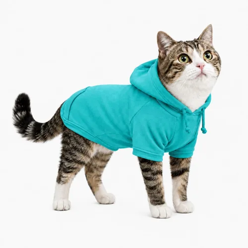 Vista 67 de Lovelonglong Sudadera básica con capucha para perros, 100% algodón, se adapta a perros pequeños, medianos y grandes, color negro, XS