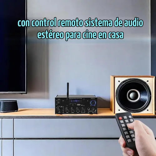 Vista 8 de Amplificador de audio 800W, 2 canales, Bluetooth 5.0