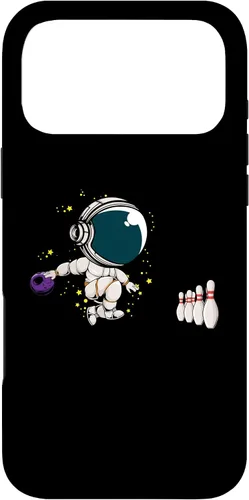 Vista 22 de Astronaut Bowling Player Bowling Ball Pins Bowling Team Case for iPhone 16