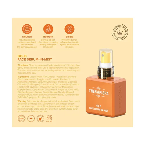 Vista 9 de THERAPISPA Suero facial en niebla – Suero hidratante facial y spray con niacinamida, pantenol y ácido hialurónico para una piel reafirmante