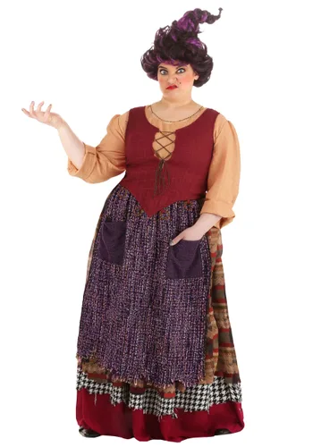 Vista 7 de Disfraz de Mary Sanderson para Mujer Talla Plus de Hocus Pocus de Disney Multicolor