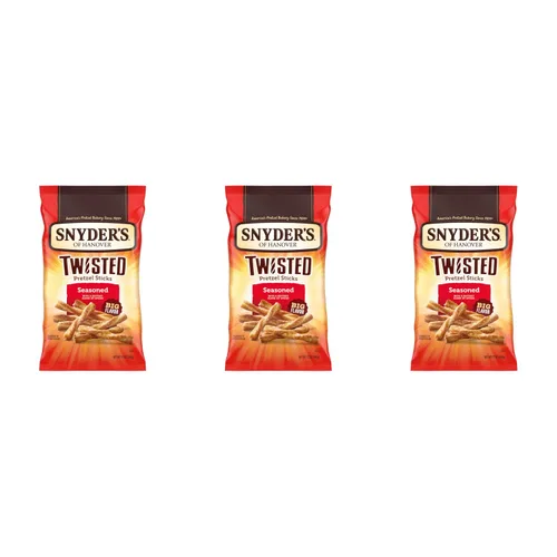 Vista 10 de Snyder's of Hanover Palitos de Pretzel Retorcidos con Sabor a Jalapeño Ranch, Bolsa de 12 Oz