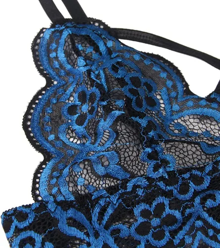 Vista 7 de RHWHOGLL Conjunto de lencería de talla grande para mujer para sexo travieso Babydoll Body Bras Thongs de cintura alta para mujer