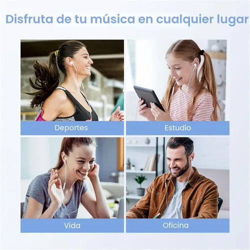 Vista 8 de Auriculares USB C para iPhone 17, auriculares tipo C con cable con micrófono y control remoto, auriculares con cancelación de ruido, compatibles