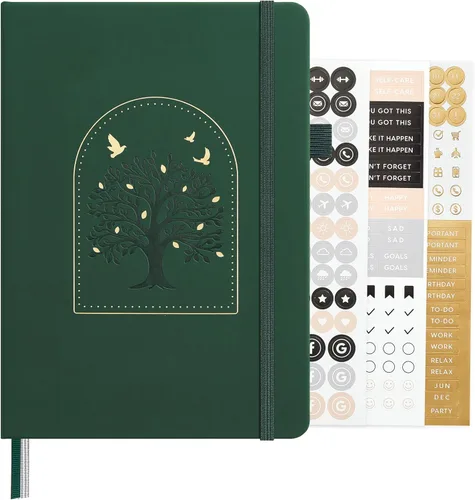 Vista 40 de ⩓ Per Se Cuaderno de Diario con Líneas (3 Paquetes), 160 Páginas Papel Grueso 100GSM, A5 Tapa Dura Cuadernos con Rayas Universitarias para Escribir