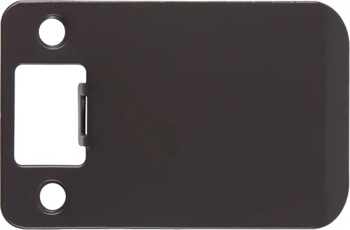 Vista 40 de Placa de impacto de esquina redonda con reborde extendido, 2-1/4" x 1-1/2", (2" de longitud total), latón antiguo de Stone Harbor Hardware