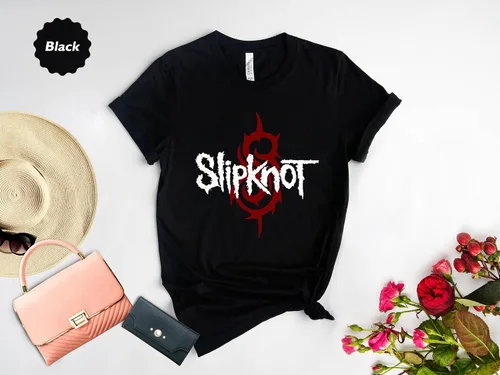 Vista 8 de Slipknot Camiseta Metal Music Shirt Blanco, Blanco