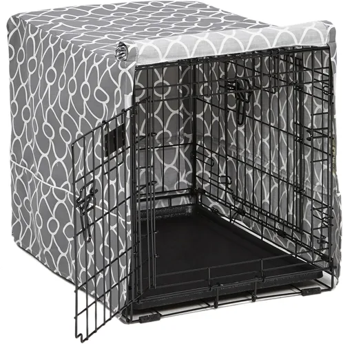 Vista 19 de MidWest Homes for Pets XL Funda para jaula de perro, cubierta de perrera de poliéster negro para dar privacidad, se ajusta a la mayoría