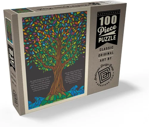 Vista 2 de MyPuzzle Árbol de la Vida, Póster Vintage – Rompecabezas de 100 piezas premium para adultos