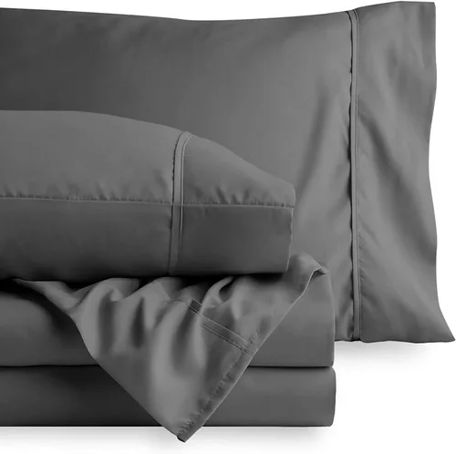 Vista 8 de Sábanas de algodón de parcal de 600 hilos para cama de tamaño doble, sábanas de algodón de percal, tamaño doble, doble bolsillo, sábanas de algodón