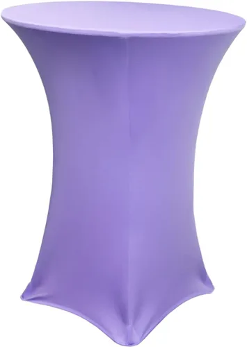 Vista 17 de 30 x 42 Inch Highboy Cocktail Stretch Spandex Table Cover (4, Baby Blue)