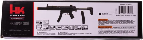 Vista 9 de HK Heckler & Koch MP5 SD6 AEG Rifle Airsoft Automático de 6 mm BB, color negro