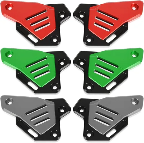 Vista 6 de Protector de pedal de motocicleta Protector de pedal trasero izquierdo derecho protector de talón placa compatible con Z900 Z 900 2017-2023 (verde)