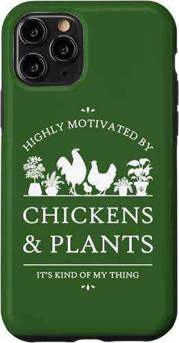 Vista 10 de Funda para iPhone 14 altamente motivado por pollos y plantas