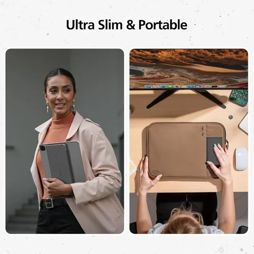 Vista 6 de Mircopack - Teclado Bluetooth plegable con panel táctil y soporte para iPad/iPhone/MacBook, 3 dispositivos, cubierta magnética de piel sintética Gris