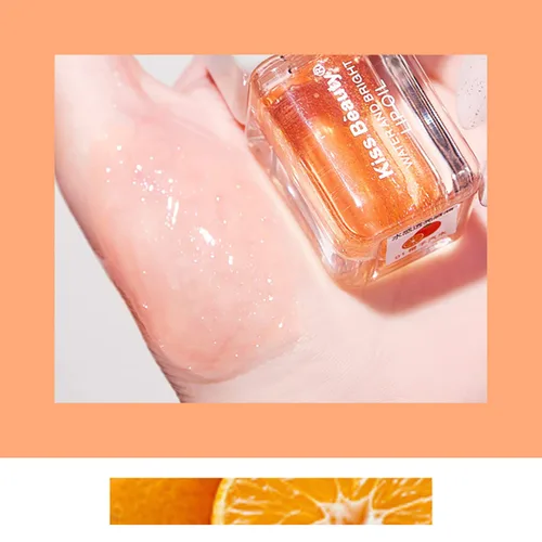 Vista 3 de Fruit Pearlescent - Aceite de labios voluminoso, cuidado de labios, kit de brillo de labios mini Pearl & Shimmer para el cuidado de los labios 01#