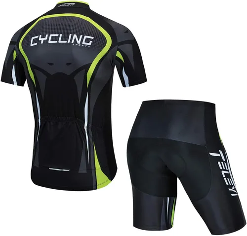 Vista 2 de Ciclismo Jerseys Conjuntos de manga corta Ropa de bicicleta Trajes bicicleta top Hombres MTB Jersey Transpirable Verano