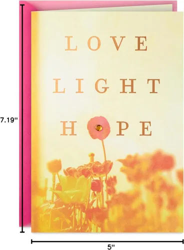 Vista 7 de Hallmark Tarjeta de Pascua espiritual (amor, luz, esperanza) para amigos, vecinos, hermanos