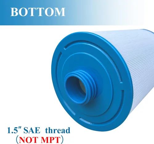 Vista 4 de Filtro de spa compatible con 6CH-940, FC-0359, PWW50P3 (rosca gruesa de 1 1/2 pulgadas), 817-0050, 25252, 03FIL1400, rosca SAE, 45 pies cuadrados