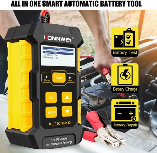 Vista 6 de Escáner KW320 OBD2 + cargador de batería KW510