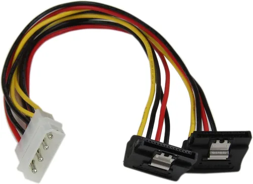 Vista 3 de StarTech - Cable divisor de alimentación en Y, LP4 a 2 x SATA (PYO2LP4SATA) Molex a Dual SATA Power Splitter, Molex a Dual SATA Adaptador Divisor