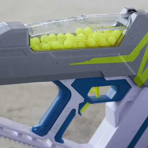 Vista 4 de Nerf Hyper Mach-100 - Lanzador totalmente motorizado, gafas, velocidad de hasta 110 FPS, fácil recarga
