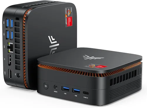Vista 13 de KAMRUI Mini PC AM21, Win-11 Pro AMD Ryzen 7 8745HS (8C/16T, hasta 4.9GHz)