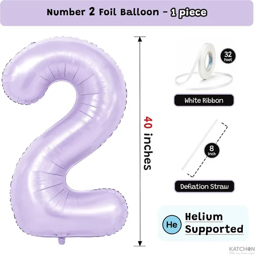 Vista 705 de KatchOn Globo negro del número 1 de 40 pulgadas, globo de feliz cumpleaños Large Mylar Number One Balloon for 1st Birthday Decorations, Foil