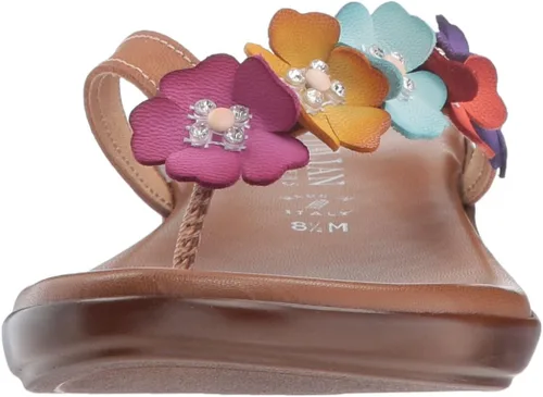 Vista 2 de ITALIAN SHOEMAKERS Emina Sandalias elegantes florales de cuña baja para mujer