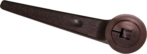 Vista 2 de FR Manija reclinable estilo palanca con agujero de 5/8 pies, grano de madera marrón