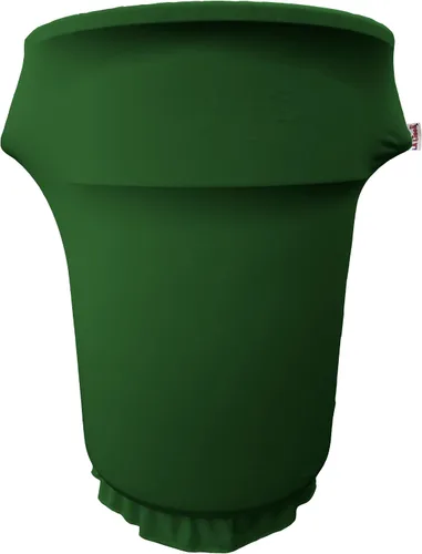 Vista 51 de LA Linen Funda elástica de elastano ajustable para cubo de basura Slim Jim de 23 galones, cubierta de contenedor de residuos, decoración de patio
