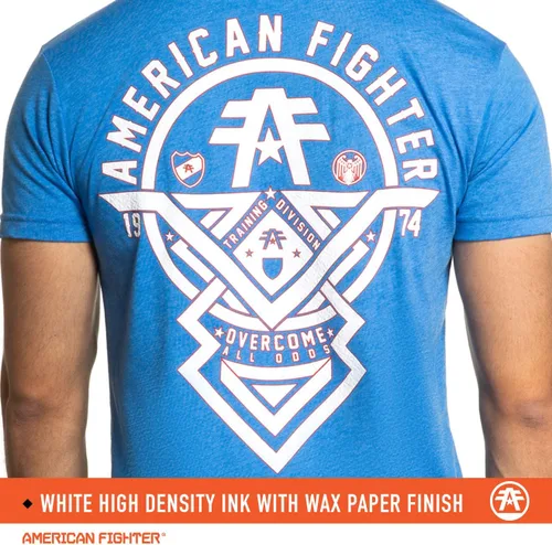 Vista 3 de American Fighter Camisetas patrióticas de manga corta para hombre, camisetas patrióticas de manga corta para hombre de Estados Unidos y México.